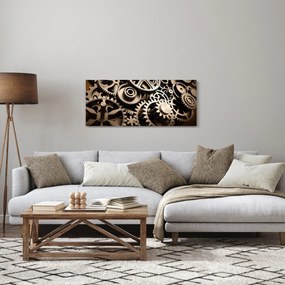 Tablou - Piese de ceas (120x50 cm)