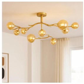 Lustră LED aplicată Brilagi MISTEL 9xG9/3W/230V auriu