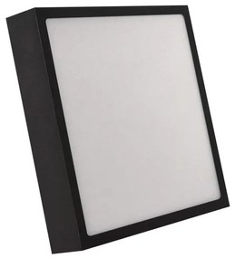 Plafonieră LED/21W/230V 3000/3500/4000K 22,5x22,5 cm neagră