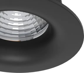 Eglo 902278 - Set 3 spoturi LED SALICETO pentru tavan încastrat, reglabile, LED 4,8W/230V, Ø 8,8 cm, negru