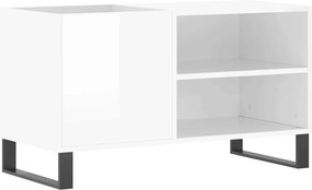 vidaXL Dulapuri pentru discuri alb lucios 85x38x48 cm lemn prelucrat