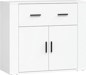 vidaXL Dulap, alb, 80x33x70 cm, lemn prelucrat