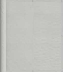 vidaXL Paravan de balcon gri deschis 120x500 cm 100% poliester oxford