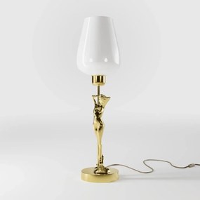 Lampa de masa figura feminina din alama Donne