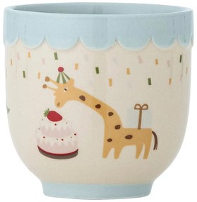 Cană pentru copii albastră/crem din gresie 150 ml Celebrate – Bloomingville Mini