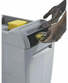 Coș încorporat pentru deșeuri sortate 8 + 8 + 8 + 8 l, gri