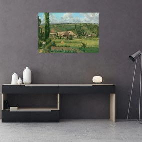 Tablou - Camille Pissarro, Landscape at Les Pâtis, Pontoise, reproducere (90x60 cm)
