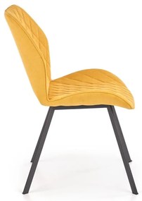 Scaun de bucaterie Debora, galben/negru