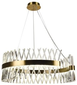 Lustră LED dimabilă pe cablu LED/175W/230V 3000-6500K auriu + telecomandă