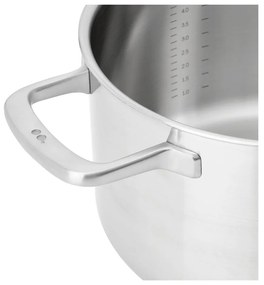 Cratiță cu capac din oțel inoxidabil 5,5 l adecvată pentru plita cu inducție Lucca 3.0 – FABINI