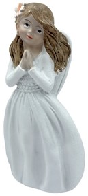 Figurina Inger rugandu-se, Elsa, Alb, 10cm