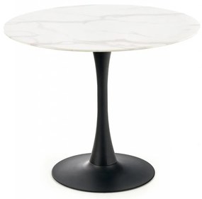 Set masa rotunda Ambrosio + 3 scaune K410 roz/negru