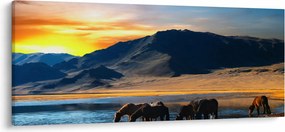 Tablou - Alimentarea cu energie electrică (120x50 cm)