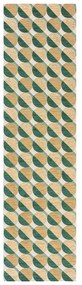 Covor tip traversă galben/verde 60x230 cm Carlos Circle Geo – Flair Rugs