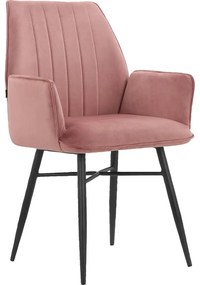 Set de scaune de sufragerie roz deschis 2 buc. tapițat Anzo – Støraa