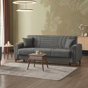 Set canapea cu 2 fotolii Tara Homs gri