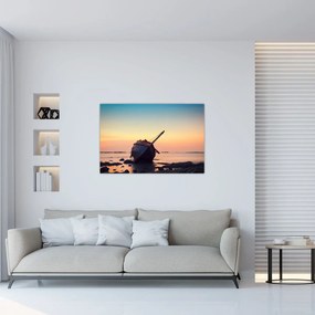 Tablou - Nava naufragiată (90x60 cm)