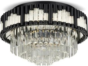 BRILAGI - Plafonieră LED dimabilă CROWN LED/41W/230V diam. 48 cm neagră + telecomandă