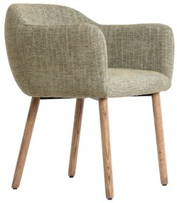 Set de scaune de sufragerie verde deschis cu cotiere 2 buc. tapițat Blaine – Light &amp; Living