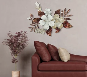 Mauro Ferretti Panou De Perete Din Fier Buchet Cm 83X8,5X55