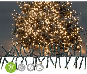 Instalație LED de Crăciun de exterior 1512xLED/7 funcții 14m IP44 alb cald Nedis CLCS1512