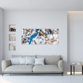 Tablou - Pasare de iarnă (120x50 cm)