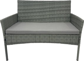 Set 4 piese din ratan,pentru grădină, gri, RATANA 2 NEW