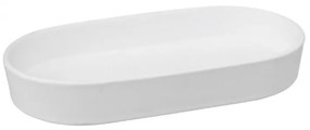 Sapuniera Cotton White, ceramica, 19.3 x 10.6 x h 3 cm