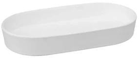Sapuniera Cotton White, ceramica, 19.3 x 10.6 x h 3 cm