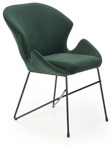 Set masa extensibila Inferno L100-300 cm + 6 scaune K458 velvet verde