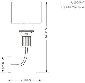 Aplica eleganta design modern Cero