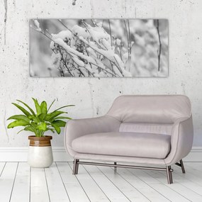 Tablou - Ramuri înzăpezite (120x50 cm)