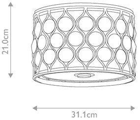 Plafonieră Feiss FE-LUCIA-F LUCIA 2xE27/60W/230V