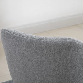 HOMCOM Set de 2 Scaune de Dining Design scandinav, Picioare subtiri din lemn de fag, Scaun cu spătar și brațe ergonomice, Gri | Aosom Romania