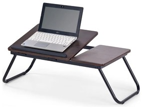 Suport de laptop pentru pat 23x60 cm negru/maro