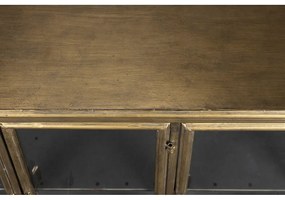 Vitrină aurie din metal 100x80x38,5 cm Gertlush – Dutchbone