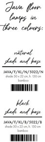 Lampadar eco din bambus Java 5-legs nat/50x22, nat
