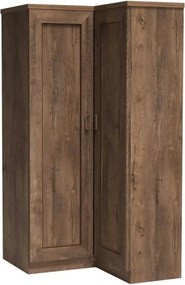 Dulap TEDY Typ T25, stejar lefkas, PAL melaminat, cu 2 usi, 110x95x190