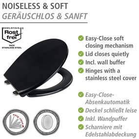 Capac WC 37,5 x 46 cm cu închidere automată Vorno – Wenko