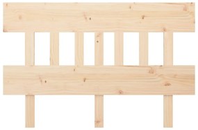 Tablie de pat, gri, 183,5x3x81 cm, lemn masiv de pin 1, Maro, 183.5 x 3 x 81 cm