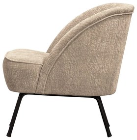 Fotoliu bej cu tapițerie din chenille Vogue – WOOOD