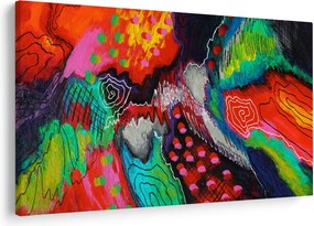 Tablou abstract - culori (90x60 cm)
