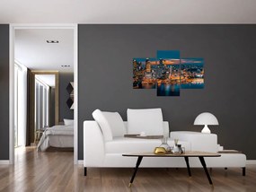 Tablou cu orașul nocturn (90x60 cm)