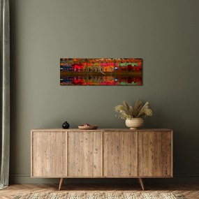Tablou - Loc pentru baie de vară (cu ceas) (90x30 cm)