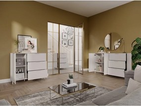 Comodă crem cu aspect mat 151x98x40 cm Savoca – Germania