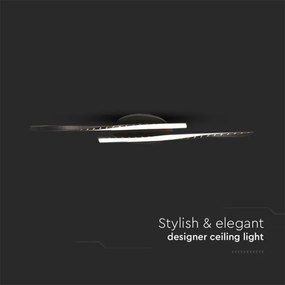 Plafonieră LED/12W/230V 3000K negru