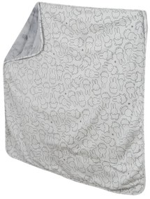 Pătură pentru copii gri din bumbac 80x80 cm Miffy – Roba