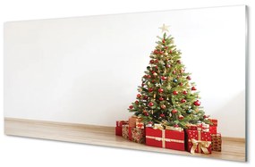 Panouri de sticlă Cadouri de Crăciun decorare copac