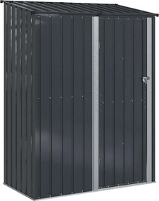 vidaXL Magazii pentru grădină Antracit 153,5 x 86 x 200 cm Metal