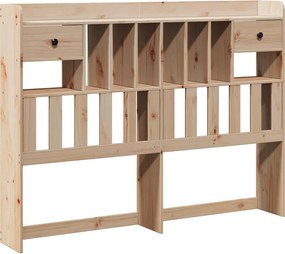 vidaXL Tăblie de pat cu depozitare, 150 cm, lemn masiv de pin